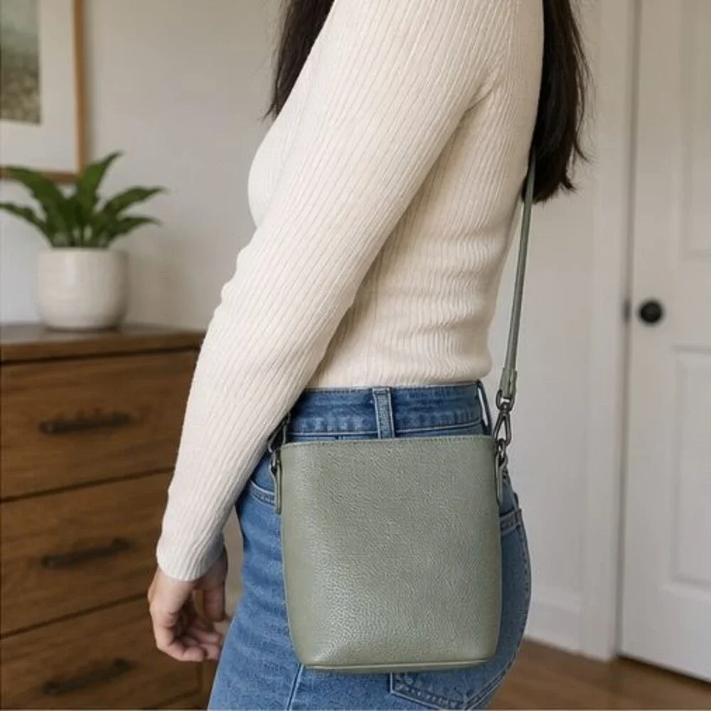 Cognac Vegan Leather Bag